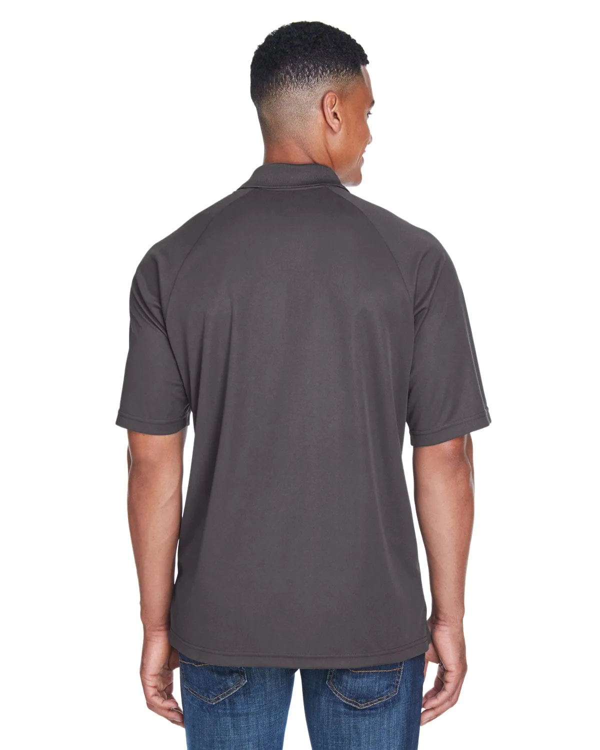 Extreme Mens Eperformance Pique Polo Shirt | Black Silk
