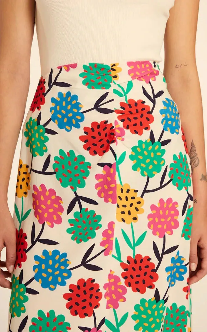 Falda Flores