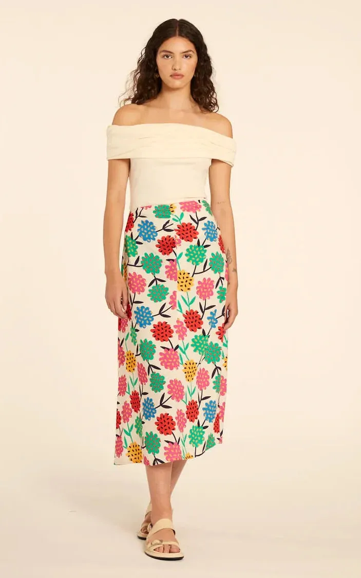 Falda Flores