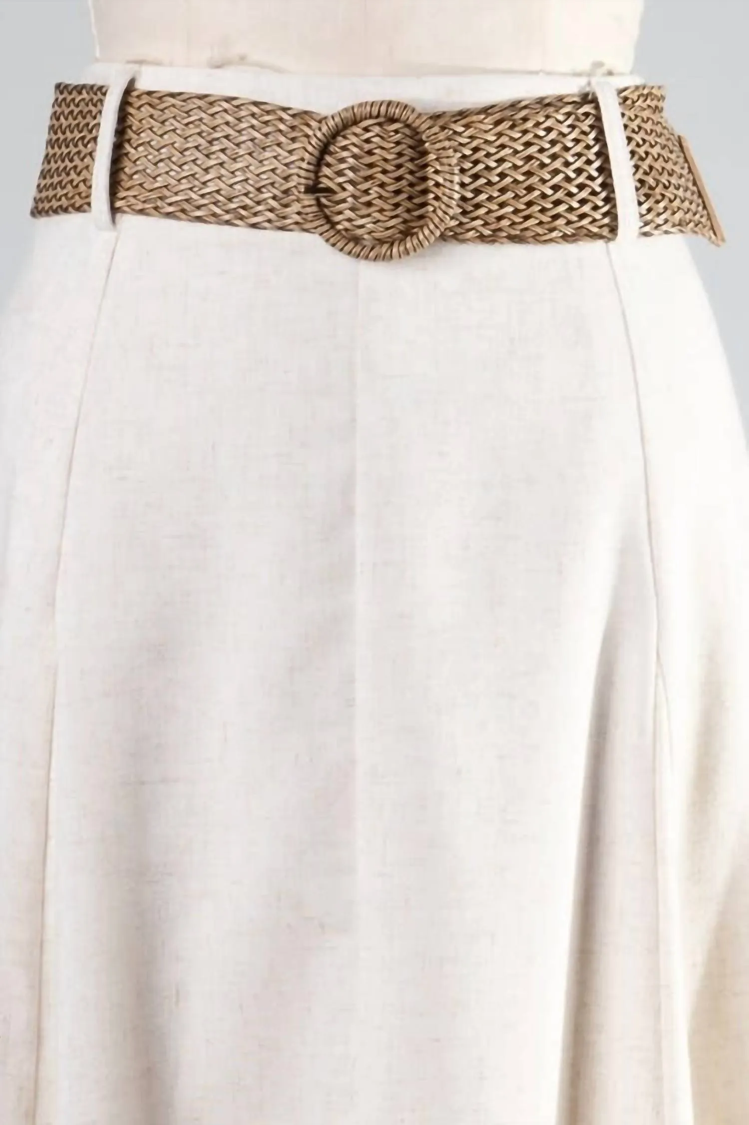 Fascination - Women's Belted Flare Skirt