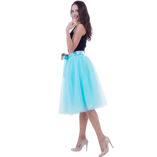 Fashionable Multi- Layered Tulle skirt In Many Colors For All Occasions