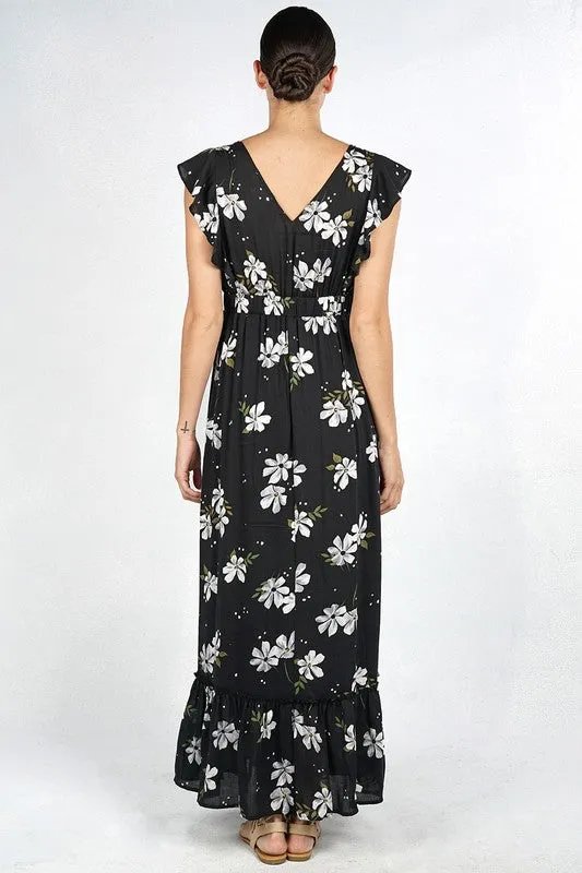 FEELINGS FLORAL MAXI DRESS