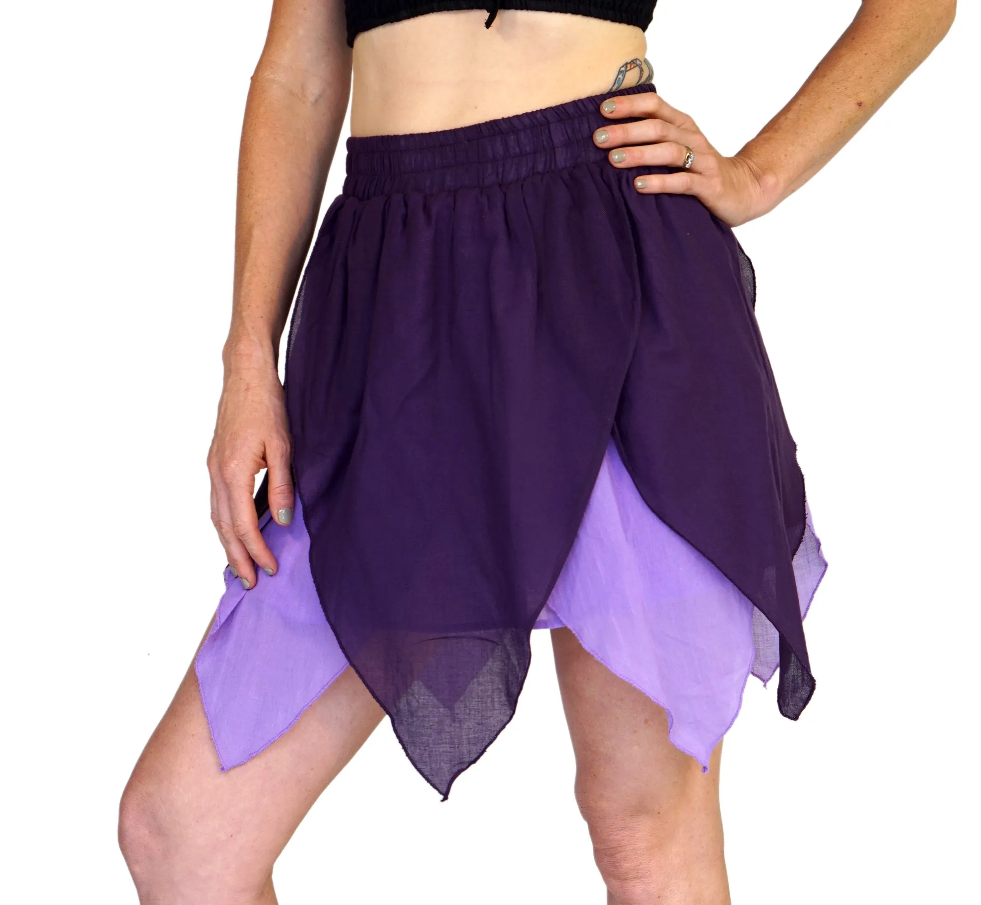 'Floating Petal Skirt' Fairy, Belly Dancer - Purples