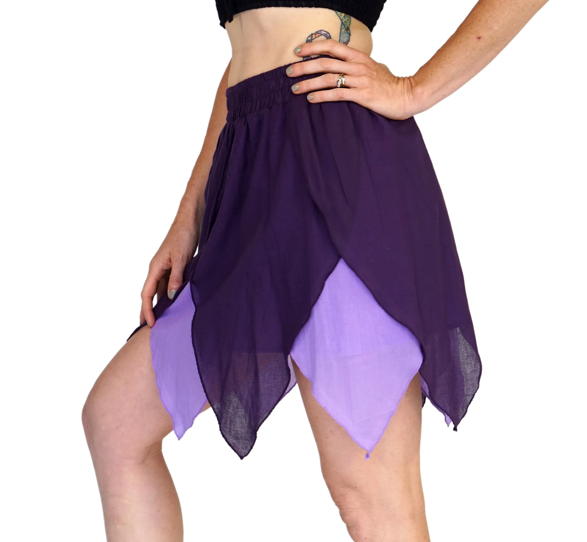 'Floating Petal Skirt' Fairy, Belly Dancer - Purples