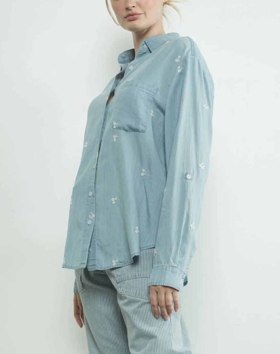 Flora Denim Shirt