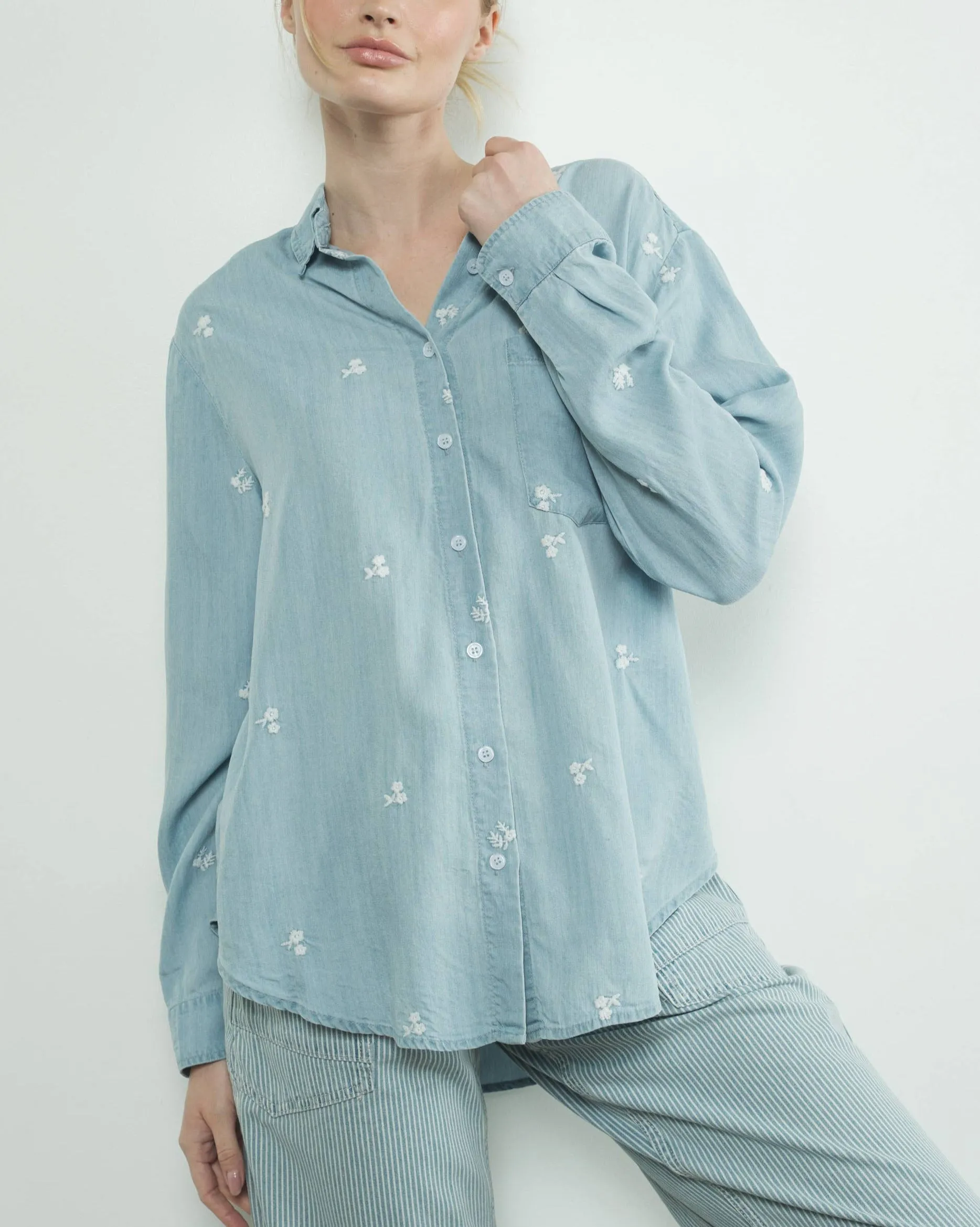 Flora Denim Shirt