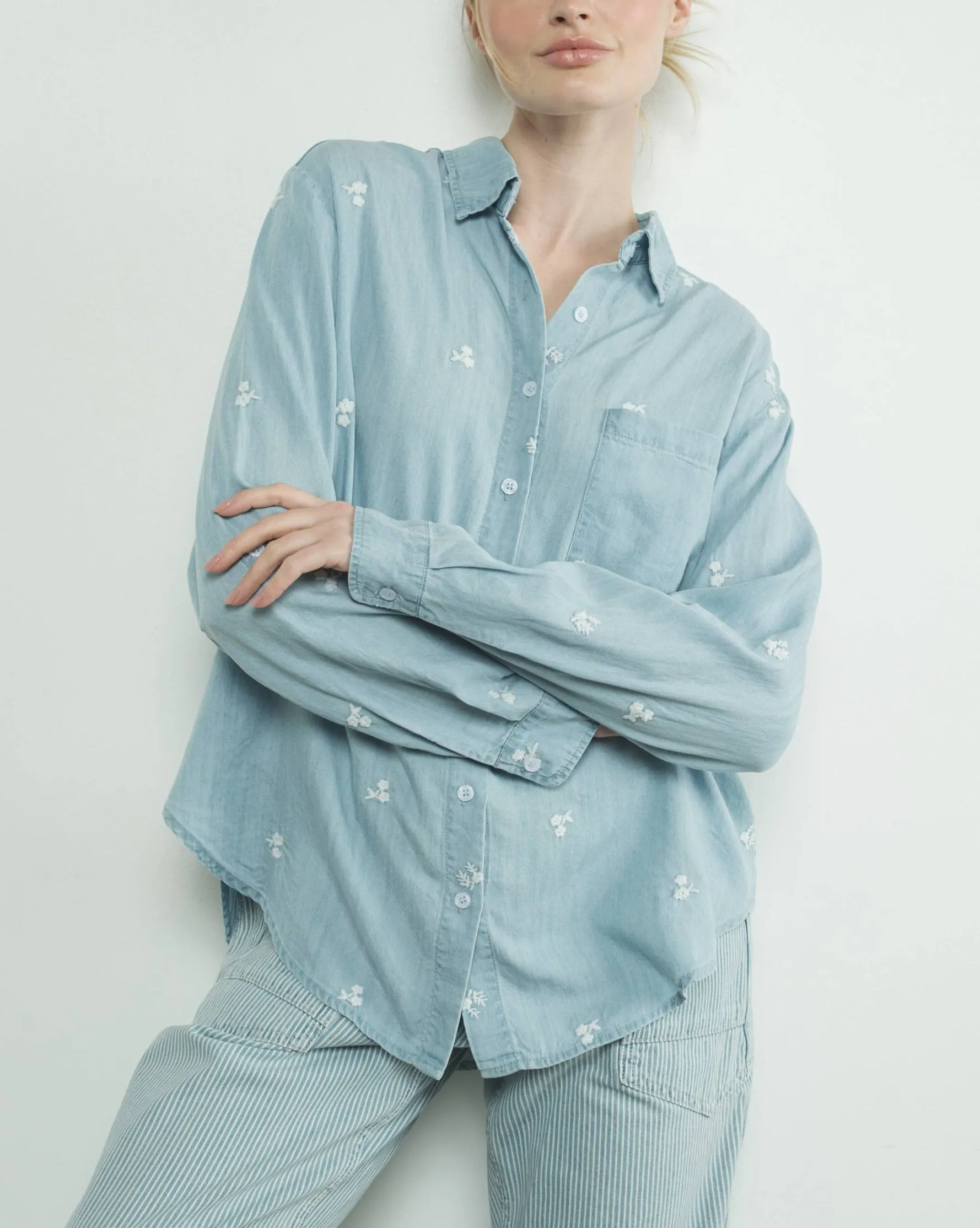 Flora Denim Shirt