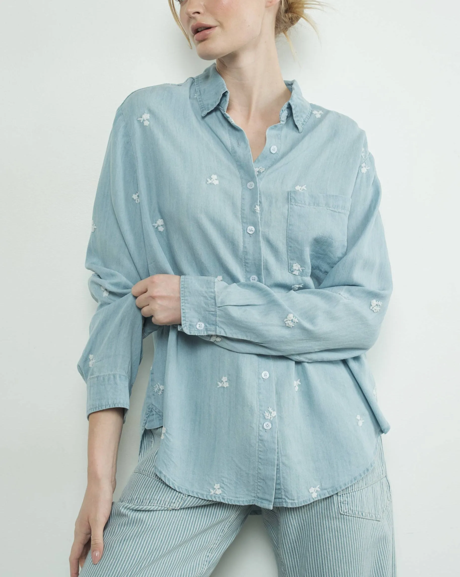 Flora Denim Shirt