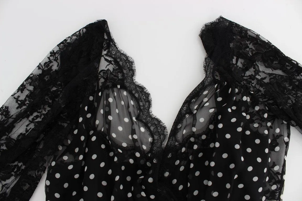 Floral Lace Silk Long Maxi Dress