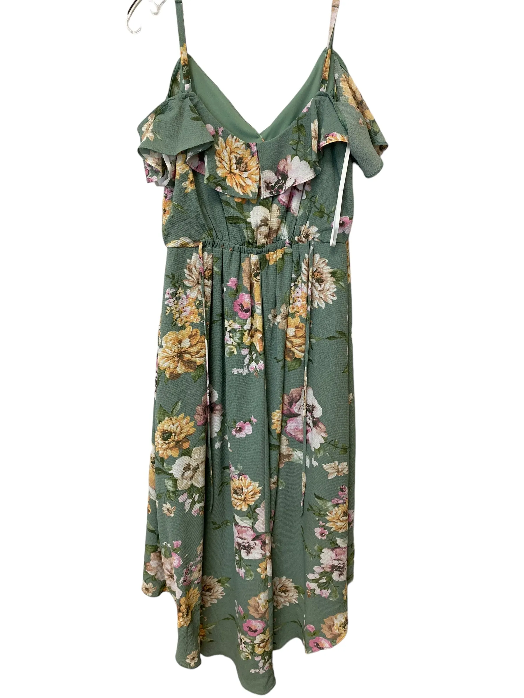 Floral Print Dress Casual Maxi Clothes Mentor, Size S