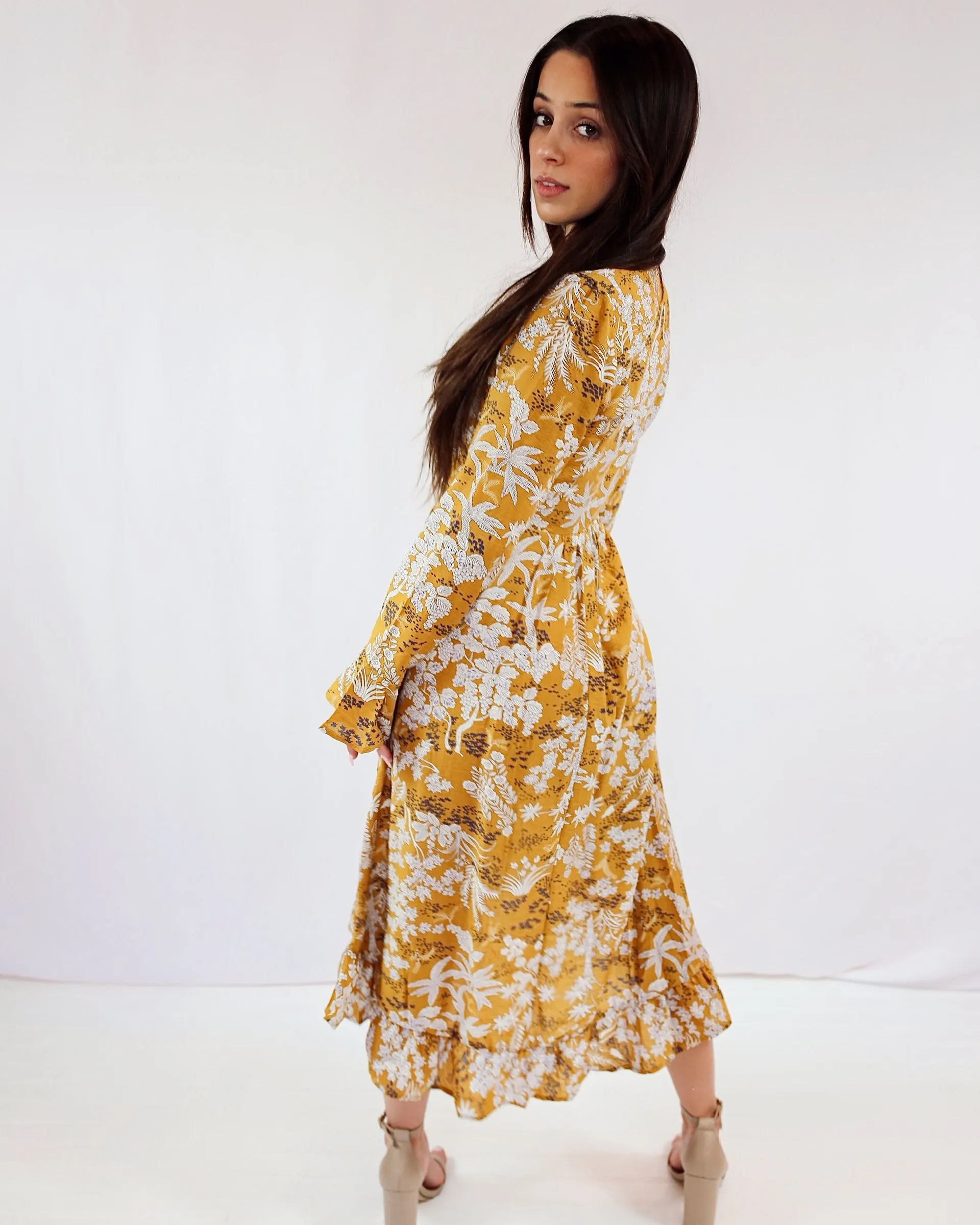 Floral Ruffle Maxi