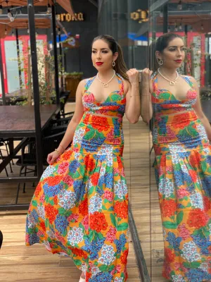 Flower Print 2pc Set