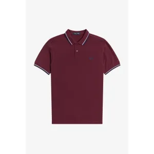 Fred Perry M3600 Twin Tipped Polo Shirt Aubergine