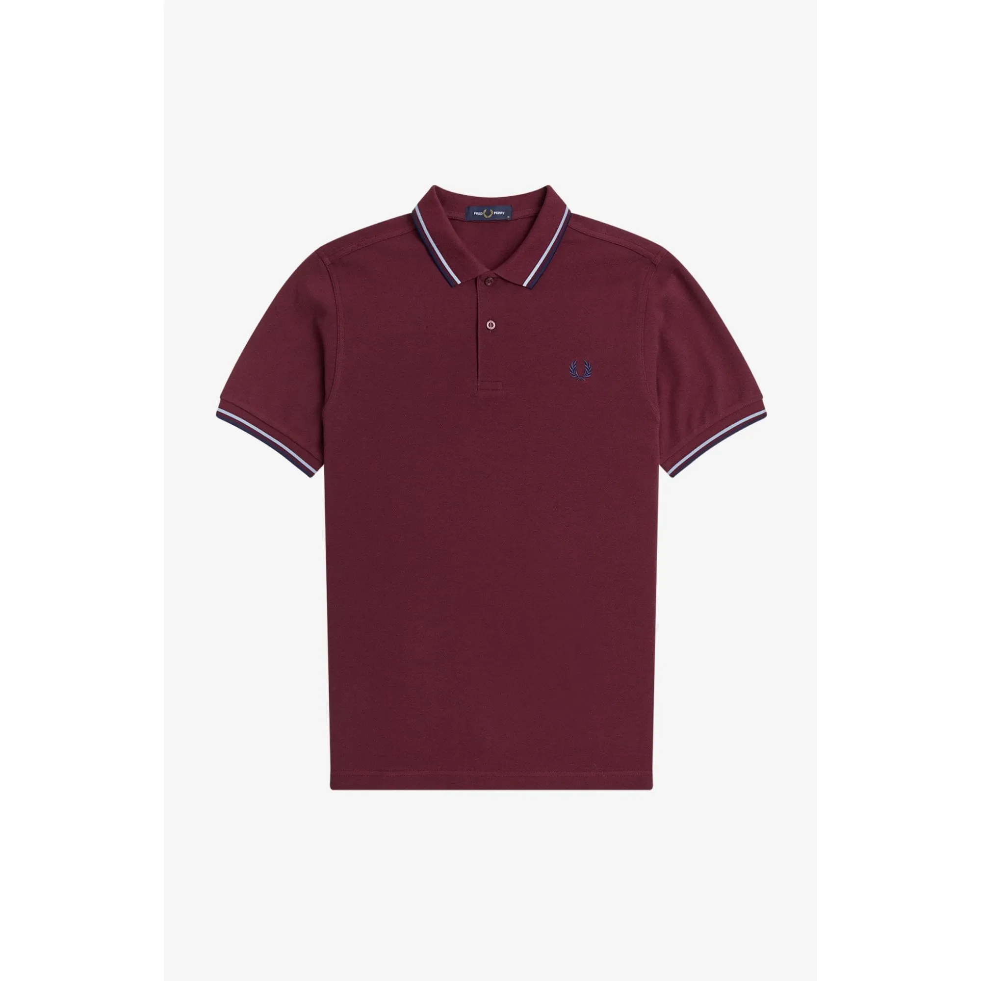 Fred Perry M3600 Twin Tipped Polo Shirt Aubergine