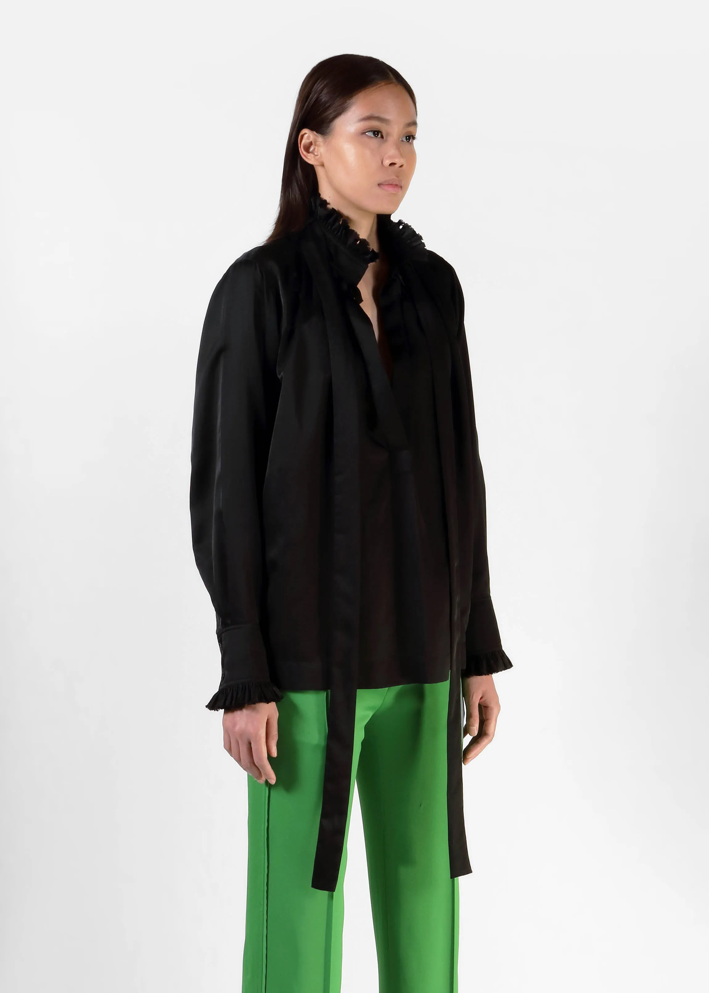 Frill Polo Blouse