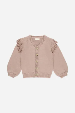 Fringe Cardigan | Rose