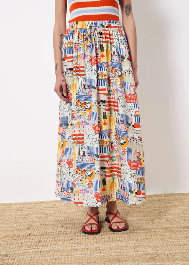 Frnch Liliane Skirt in Marche Blanc