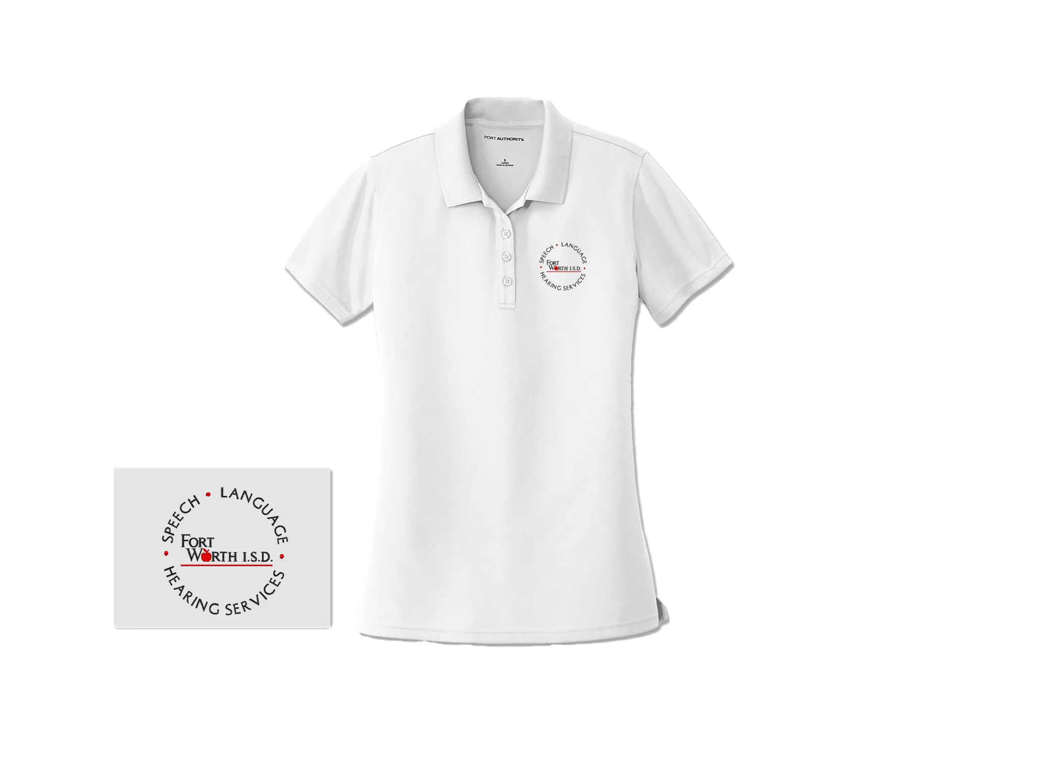 FWISD Speech Language Hearing Women's Embroidered Polos