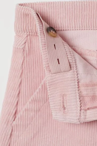 GIRL SIZE 8/9 YEARS - H&M, Soft Pink Courdory Skirt EUC B52