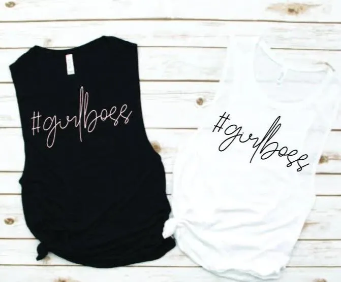 #girlboss Muscle Tank - Empower Collection by Hustle and Soul Clothing
