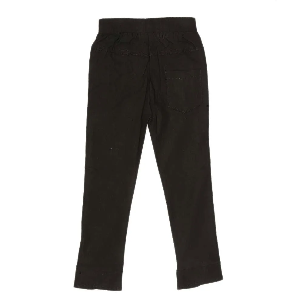 Girls Cotton Pant - Black