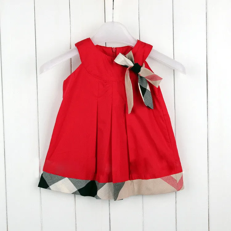 Girls dress kids clothes plaid girl vestidos casual dress designer children clothing princess dresses