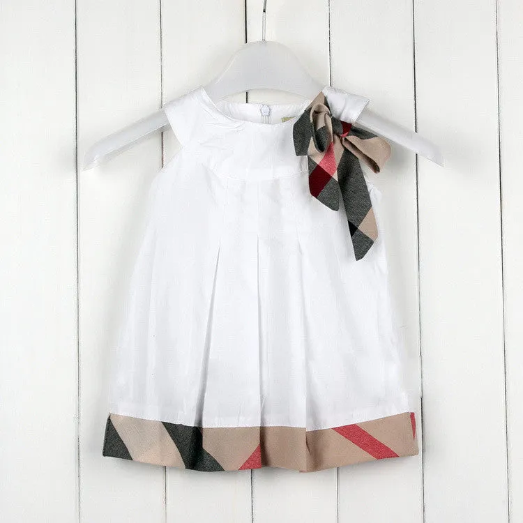 Girls dress kids clothes plaid girl vestidos casual dress designer children clothing princess dresses