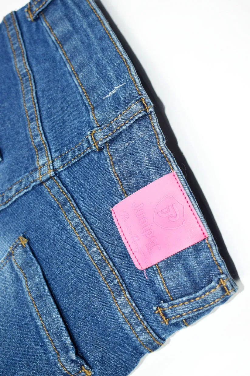 GIRLS JEANS - MID BLUE