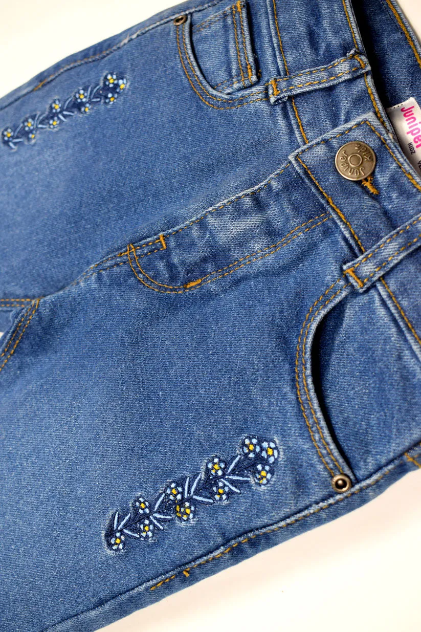 GIRLS JEANS - MID BLUE