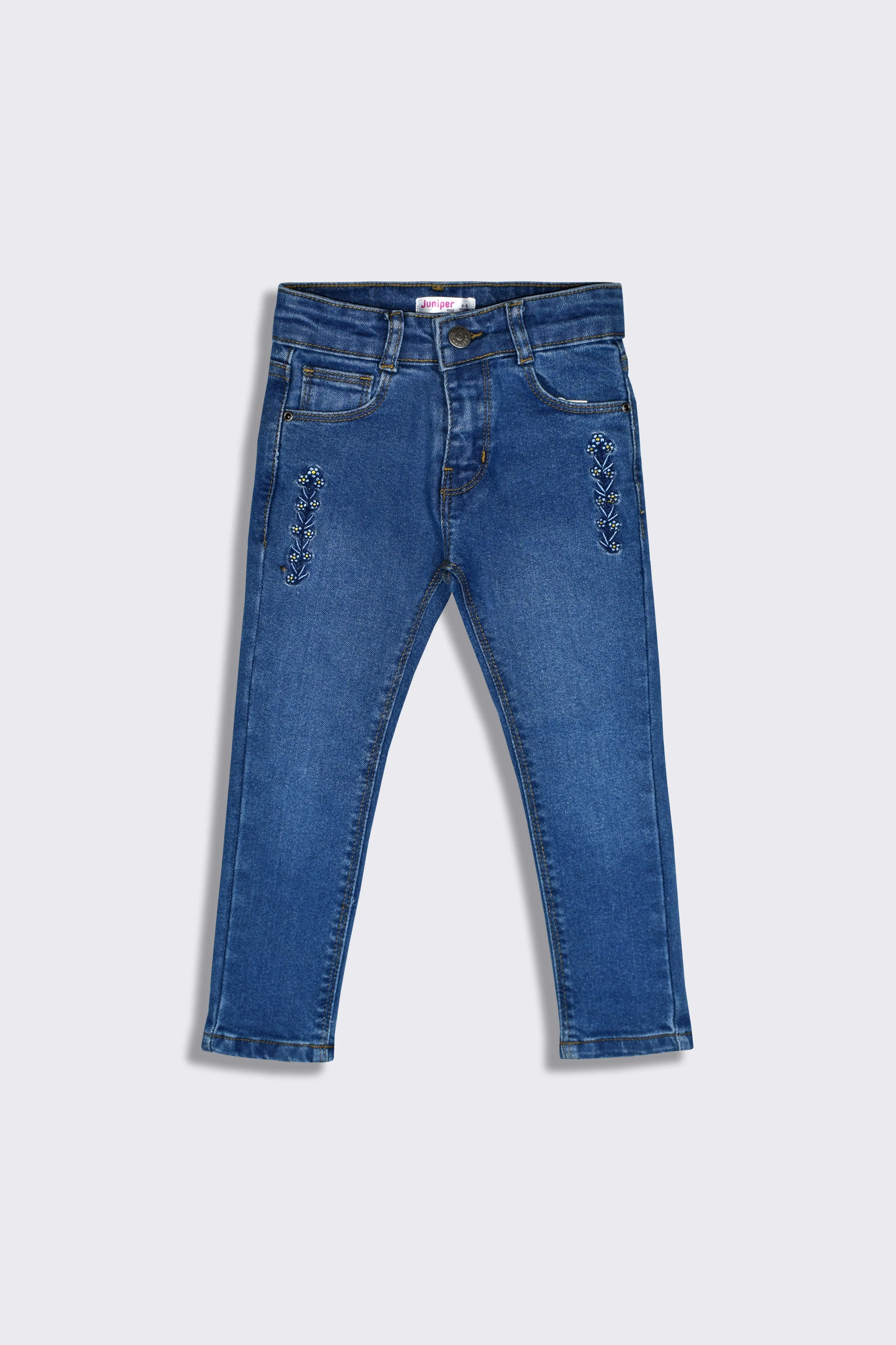 GIRLS JEANS - MID BLUE