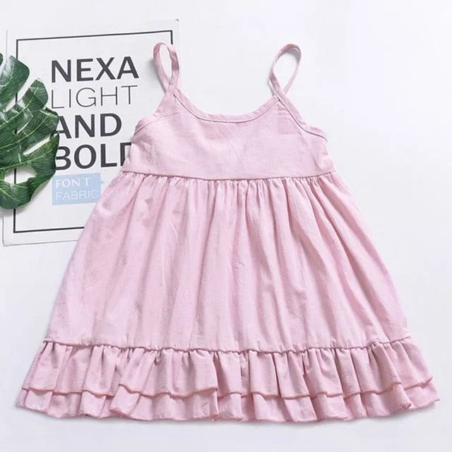 Girls Lace Dresses Summer Children's Clothing Party Dress Baby Dress Sweetie Children Clothes Flower Dress 1-5T
