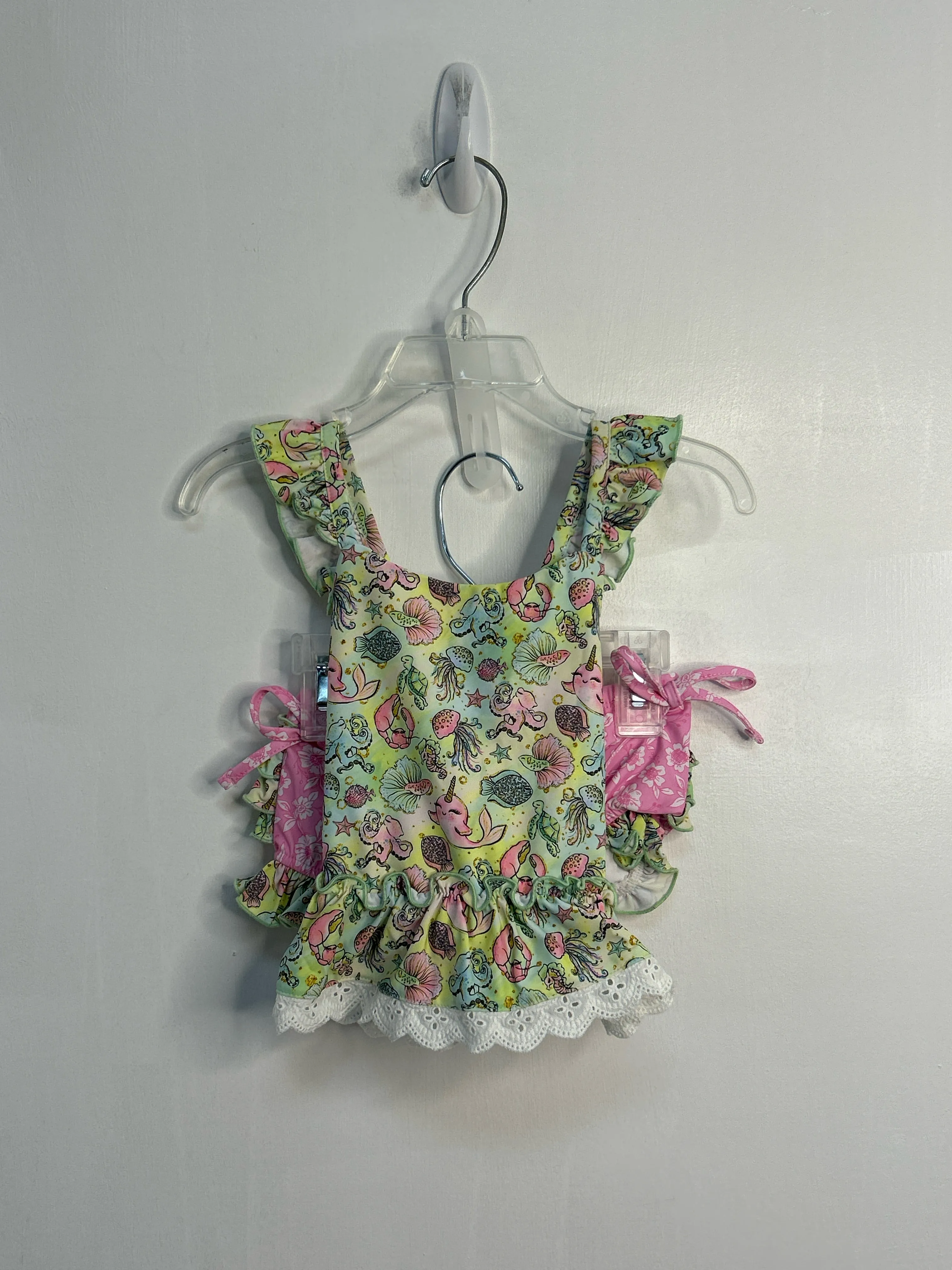 Girls Size 2T Girls Green Charlie's Project Kids Swimwear