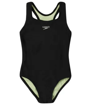Girls Solid Racerback Jr One-Piece Training Swimsuit