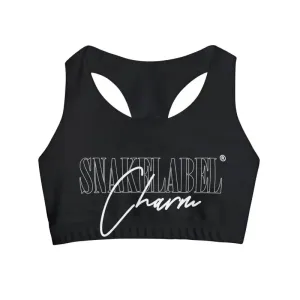 Girls' Swimsuit Crop Top: Seamless Racerback Design & Durable 82% Polyester - Sizes 2T-5T