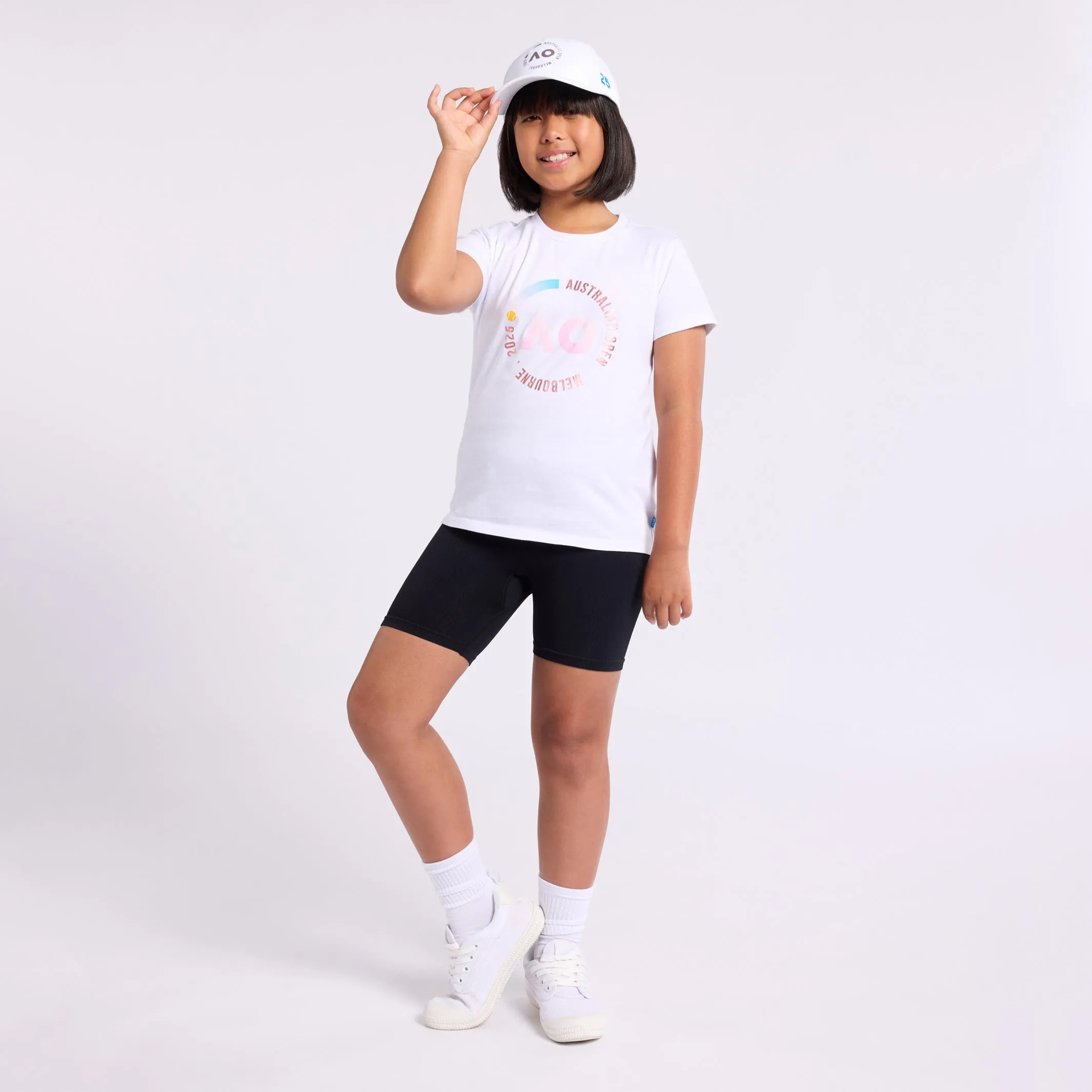 Girl's T-Shirt Round Logo Dated