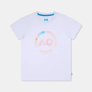 Girl's T-Shirt Round Logo Dated