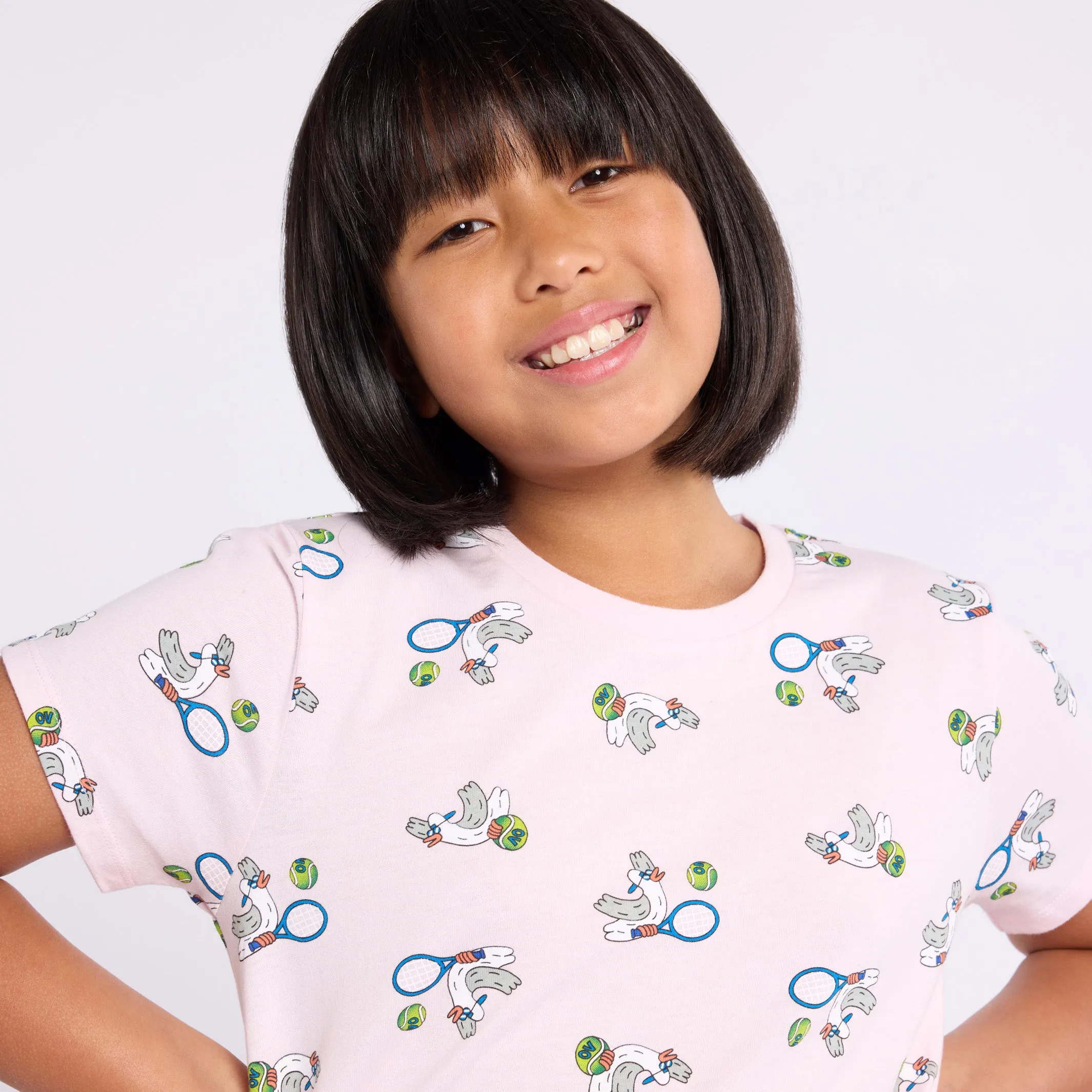 Girl's T-Shirt Seagull Print