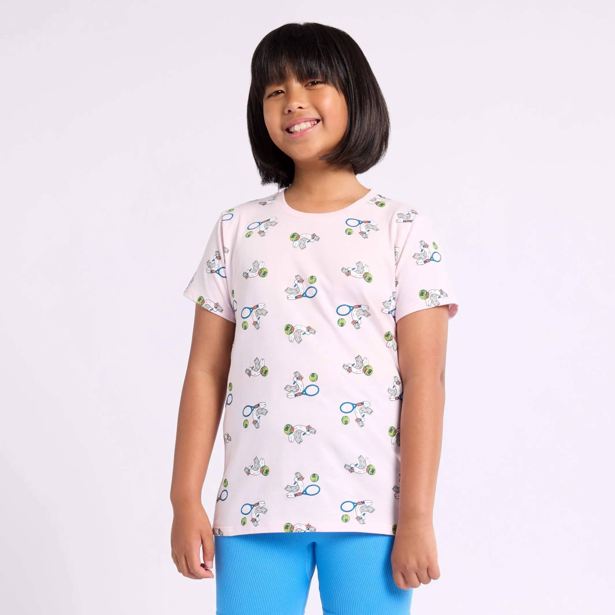 Girl's T-Shirt Seagull Print