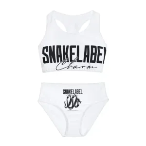 Girls Two Piece Swimsuit Set | Comfortable Microfiber & Spandex Blend - Trendy High-Waisted Design - USA Assembled