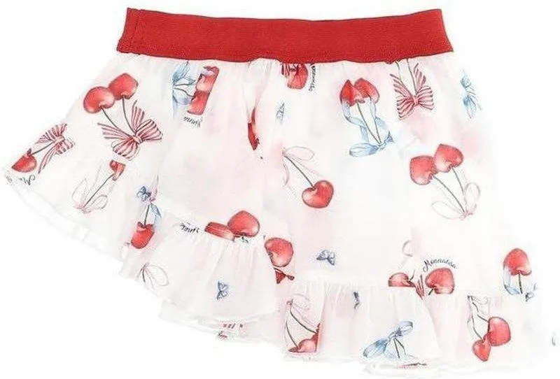 Girls White Cherry Sarong