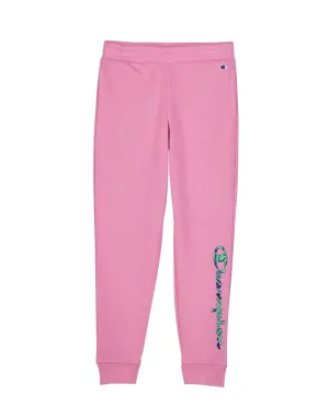 Girl's Youth Marble Script Logo Powerblend Fleece Joggers - 24.5"