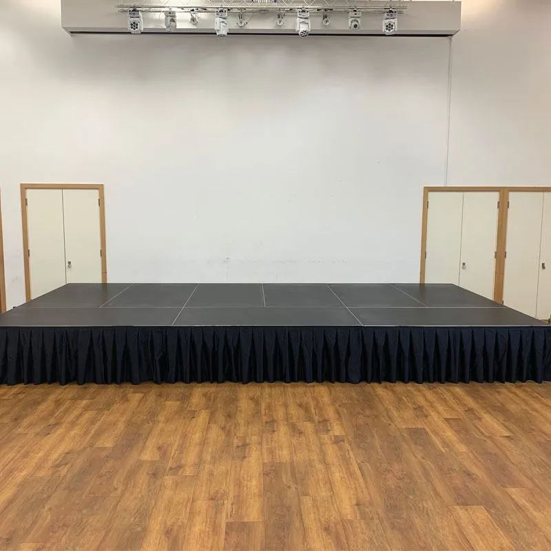 Global Truss GT Stage Deck Polyester Skirt 205 x 80cm Pleated