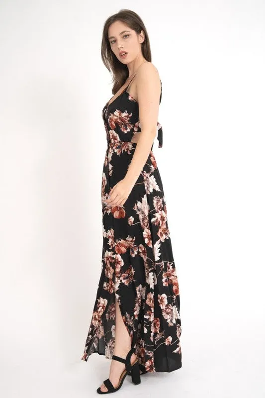 GLOW ON FLORAL MAXI DRESS