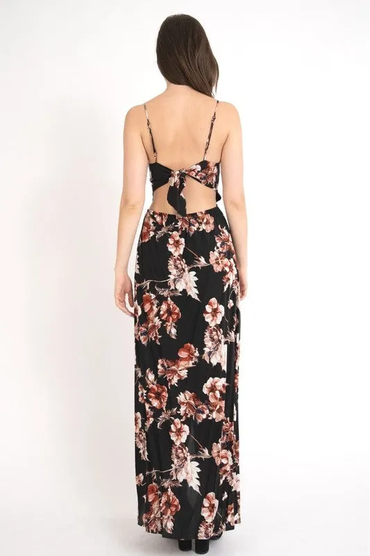 GLOW ON FLORAL MAXI DRESS
