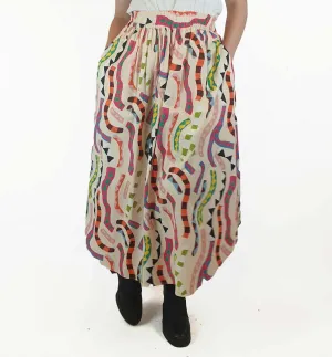 Gorman colourful snake-like print skirt size 10
