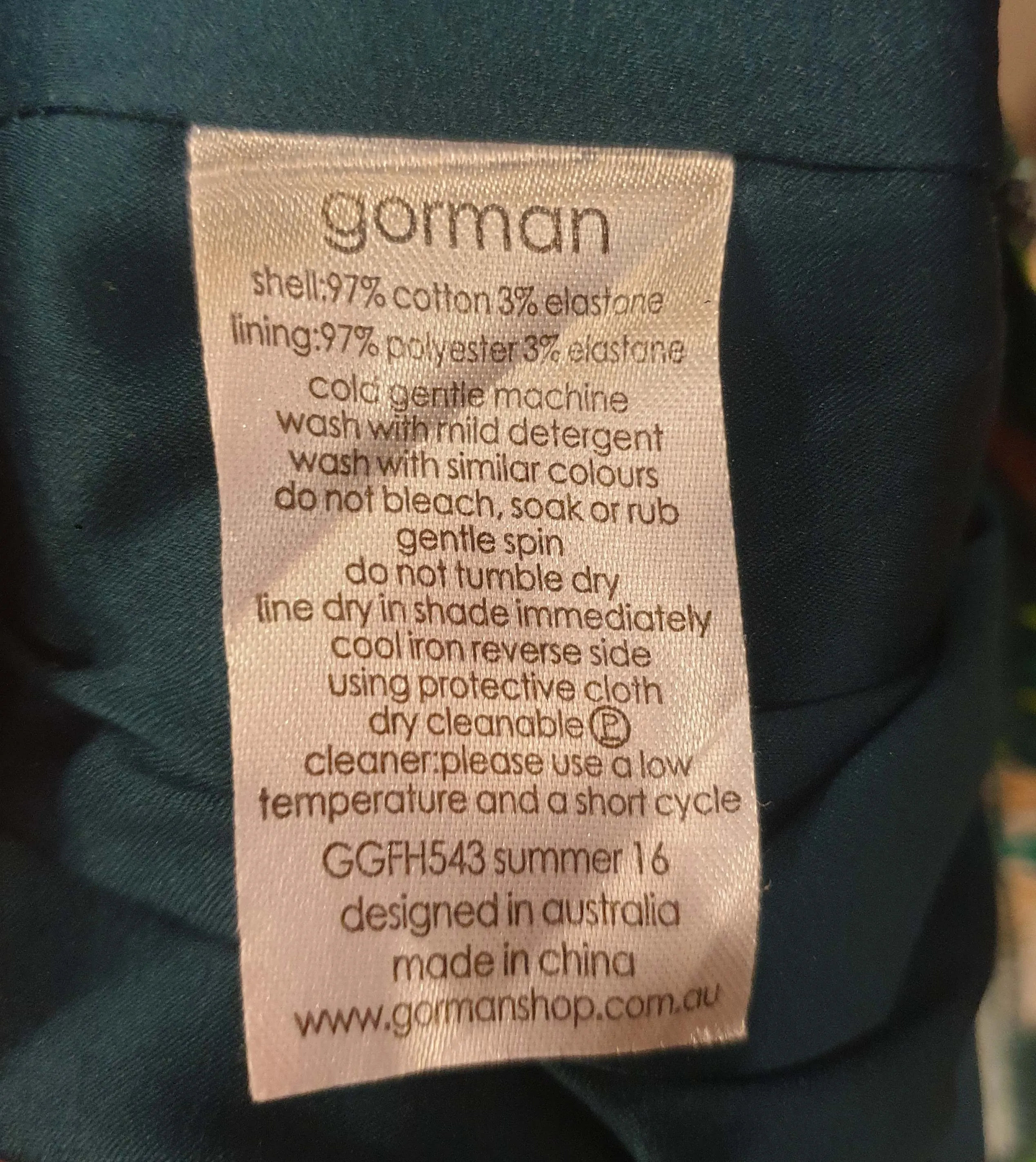 Gorman monkey and jungle print mini skirt size 10