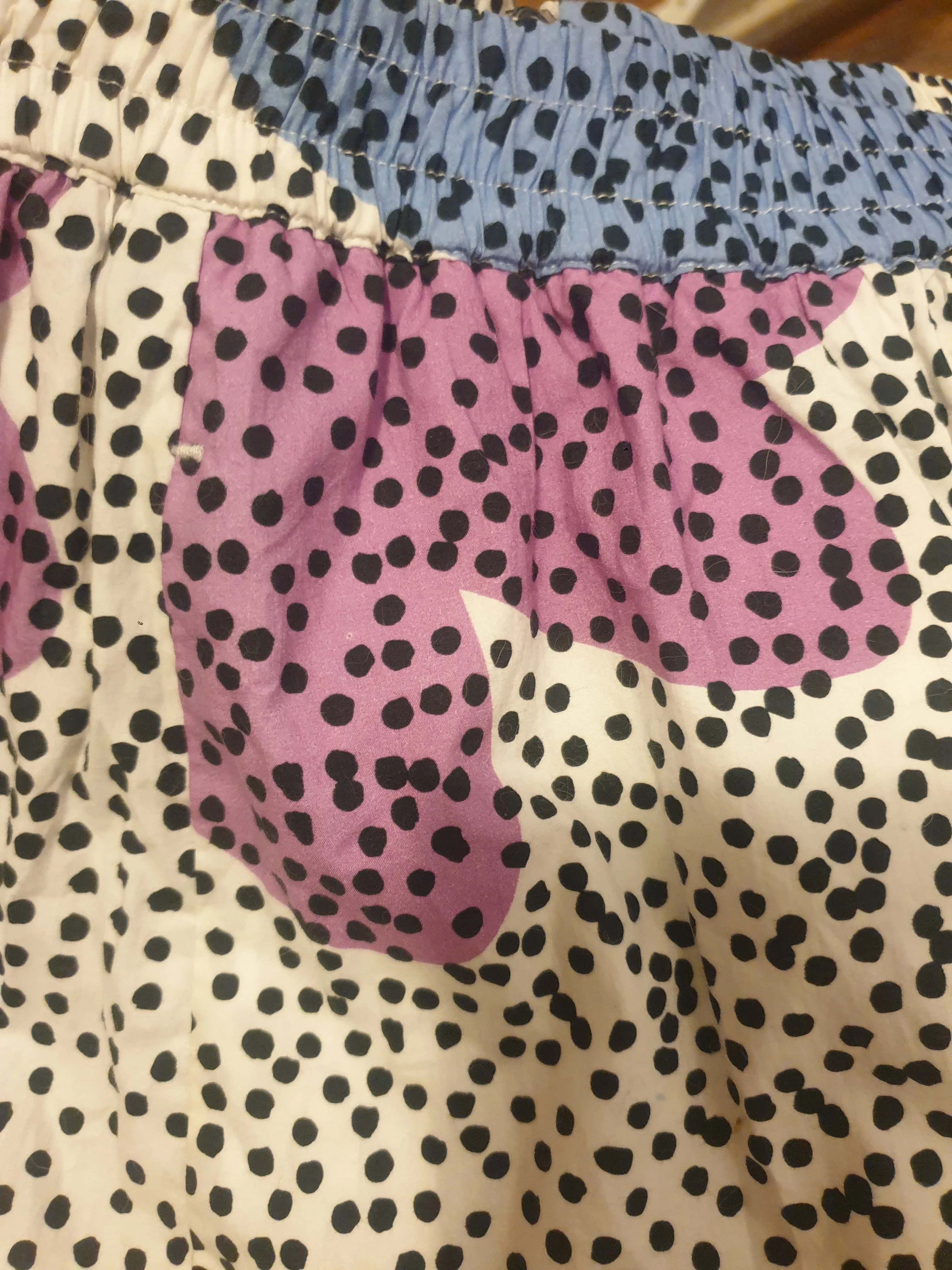 Gorman spotty print cotton feel long skirt size 8