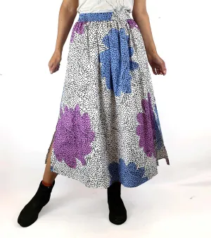 Gorman spotty print cotton feel long skirt size 8