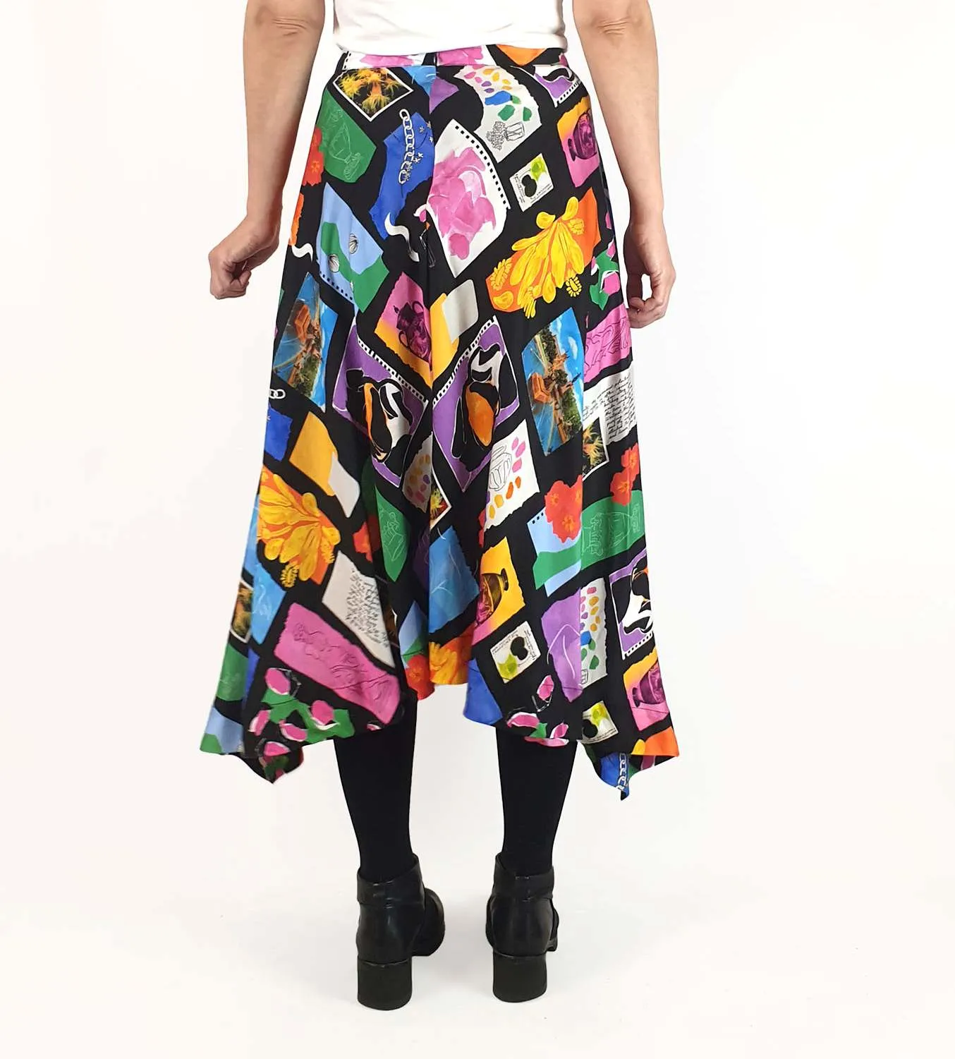 Gorman travel themed print skirt size 8 (Winter '23 season)
