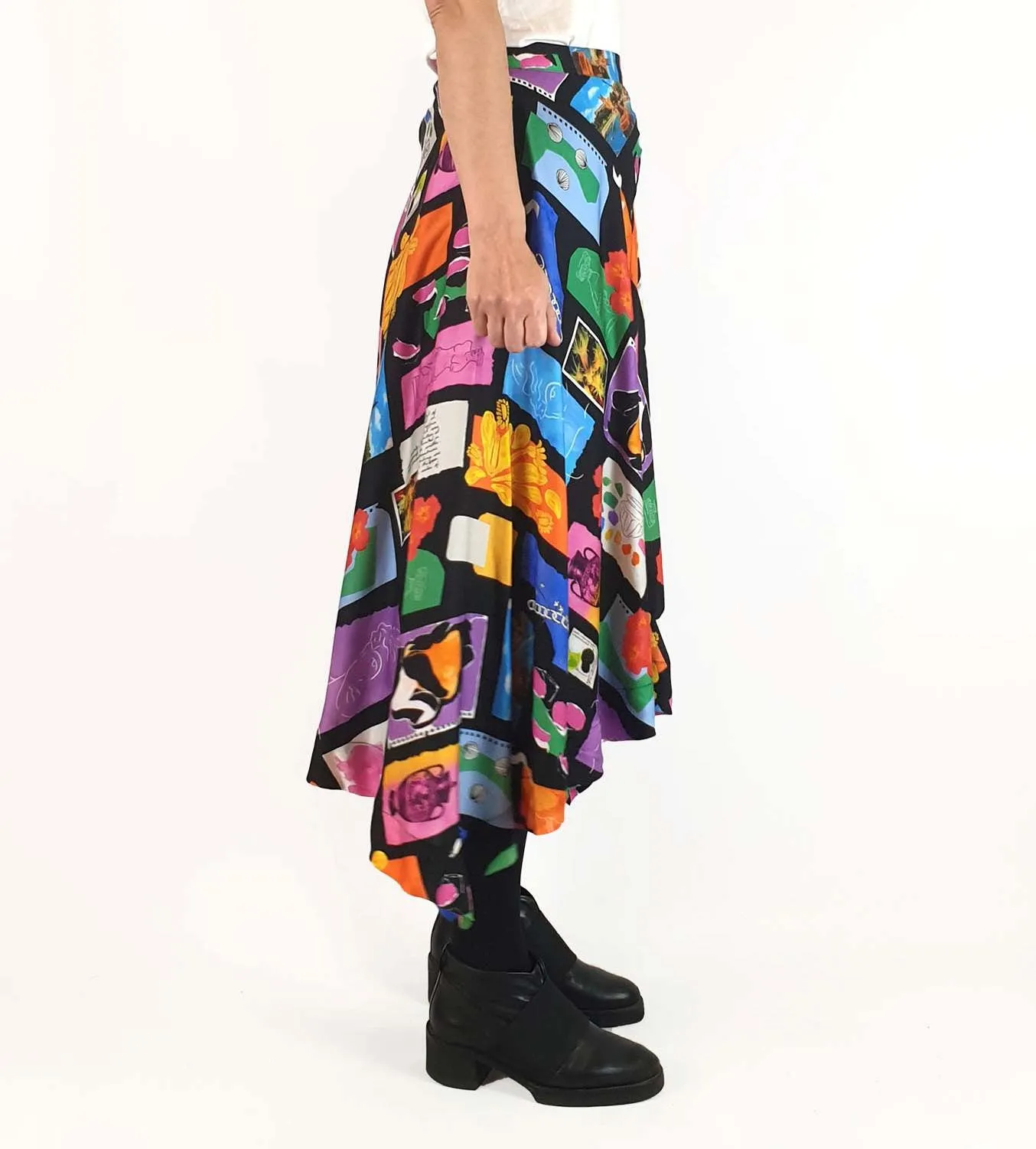 Gorman travel themed print skirt size 8 (Winter '23 season)